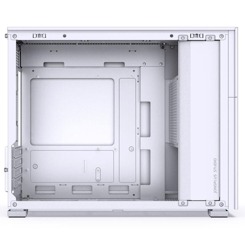 Boîtier Jonsbo D31 Micro-ATX en verre trempé blanc