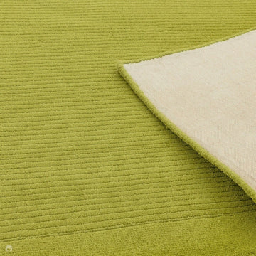 Tapis de couloir uni pure laine candy vert clair