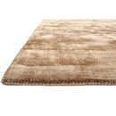 Tapis de salon en viscose fait main titane