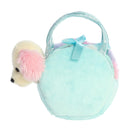 Peluche chien aurora fancy pals dans un sac à barbe à papa 20 cm
