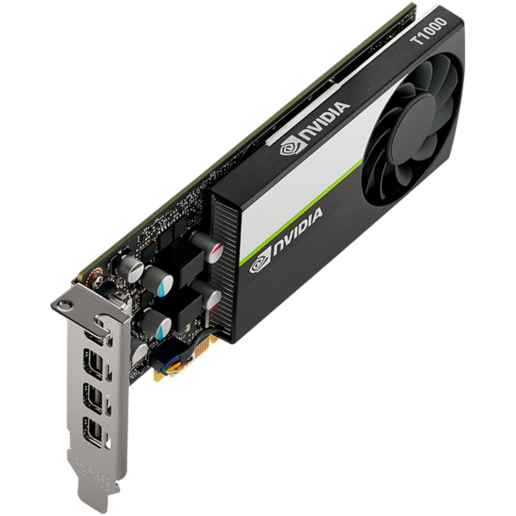 GPU PNY NVIDIA VCNT1000-8GB-SB PCI-Express 3.0 x16, LP8 Go GDDR6 128 bits, 4x Mini DP 1.4, 1x support LP.