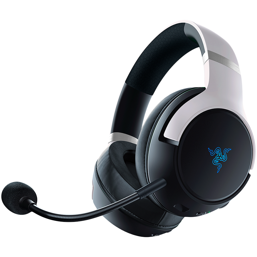 Casque de jeu sans fil razer kaira hyperspeed usb type-c bluetooth blanc et noir