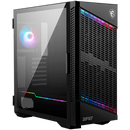 MSI MPG VELOX 100P AIRFLOW Mid Tower Gaming Computer Case 'Black, 3x 120mm Fan + 1x 120mm ARGB Fan, ARGB light strip, USB Type-C, 1x Tempered Glass, Center, E-ATX, ATX, mATX, mini-ITX'