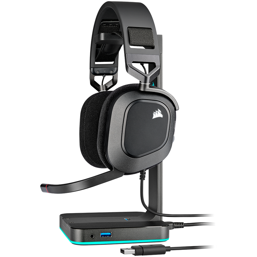 Słuchawki HS80 RGB USB Carbon
