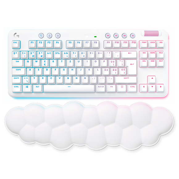 LOGITECH G715 Wireless Mechanical Gaming Keyboard - OFF WHITE - US INTL - LINEAR, "920-010692" (timbru verde 0.8 lei)