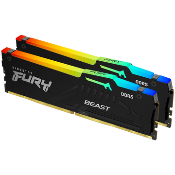 Pamięć DDR5 Fury Beast RGB 32GB(2*16GB)/5600 CL36 czarna EXPO - 0