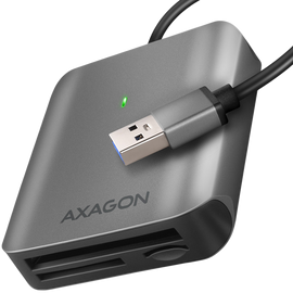 AXAGON Aluminum high-speed USB-A 3.2 Gen 1 memory card reader, 3 slots | CRE-S3