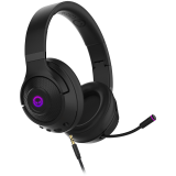 LORGAR Noah 701, gaming headset with microphone, 2.4GHz USB dongle + BT 5.1 Realtek 8763, battery 1000mAh, type-C charging cable 0.8m, audio cable 1.5m, size:195*185*80mm, 0.28kg. Black "LRG-GHS701" (timbru verde 0.8 lei)