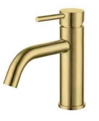 Mitigeur lavabo rétro ARTEMIS en acier H. 19cm