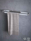 Porte-serviette mural NOVELLINI en laiton chromé