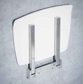 Siège mural escamotable pour douche NOVELLINI en métal chromé