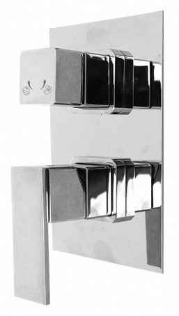 Mitigeur douche encastrable LOIRA avec arrêt automatique en laiton chromé