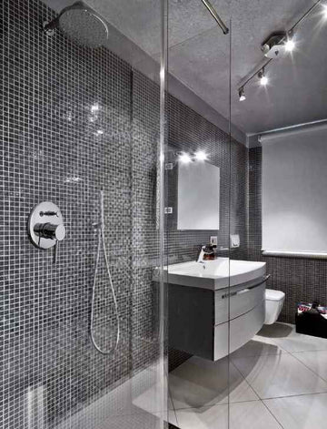 Mitigeur douche mural encastrable SEINA laiton chromé avec commutateur