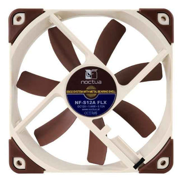 Noctua NF-S12A FLX Computer case Fan 12 cm Beige, Brown