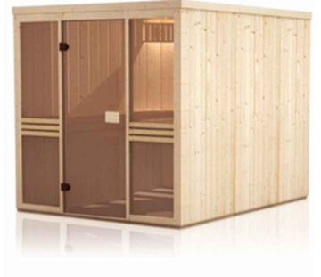 Cabine de Sauna finlandais PERHE 6 places 175x194 x H.199 cm
