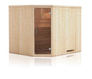 Cabine de sauna d’angle finlandais PERHE 4 places 194x144 x H.199 cm