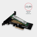 AXAGON PCIe 2x NVMe M.2 Controller | PCEM2-ND-4