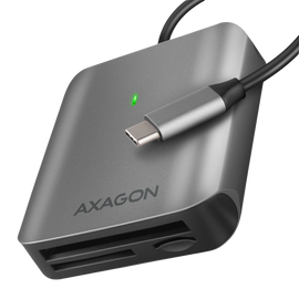 AXAGON Aluminum high-speed USB-C 3.2 Gen 1 memory card reader, 3 slots | CRE-S3C - 0