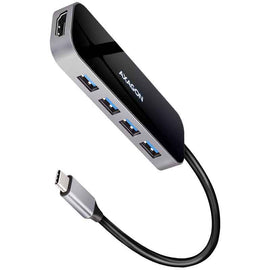 AXAGON SuperSpeed USB-C Combo 6in1 Hub | HMC-6H4A
