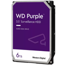 HDD Video Surveillance WD Purple 6TB CMR, 3.5'', 256MB, SATA 6Gbps, TBW: 180-2