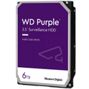 HDD Video Surveillance WD Purple 6TB CMR, 3.5'', 256MB, SATA 6Gbps, TBW: 180