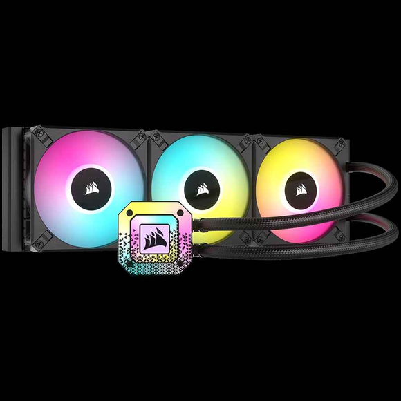 Refroidisseur liquide tout-en-un Corsair iCUE H150i ELITE CAPELLIX XT pour processeur 12 cm Noir 1 pièce(s)