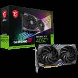 Carte graphique MSI Nvidia GeForce RTX 4060 Ti GAMING X 8 Go, 8 Go de GDDR6, 128 bits, fréquence mémoire effective : 18 000 MHz, Boost : 2 655 MHz, 4 352 cœurs CUDA, PCIe 4.0, 3 ports DP 1.4a, HDMI 2.1a, RAY TRACING, double ventilateur, 1 bloc d'alimentat