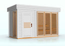 Cabine de sauna extérieur AZALEA 8 places 438x203,8 x H.259 cm