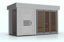 Cabine de sauna extérieur AZALEA 8 places 438x203,8 x H.259 cm