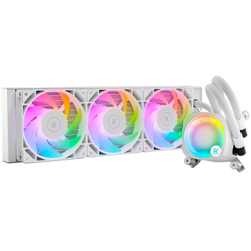 EK Water Blocks EK-Nucleus AIO CR360 Lux D-RGB Complete Water Cooling - White - 0
