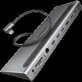 Hub multiport USB-C 5 Gbit/s Axagon HMC-4KX3 pour triple écran 4K