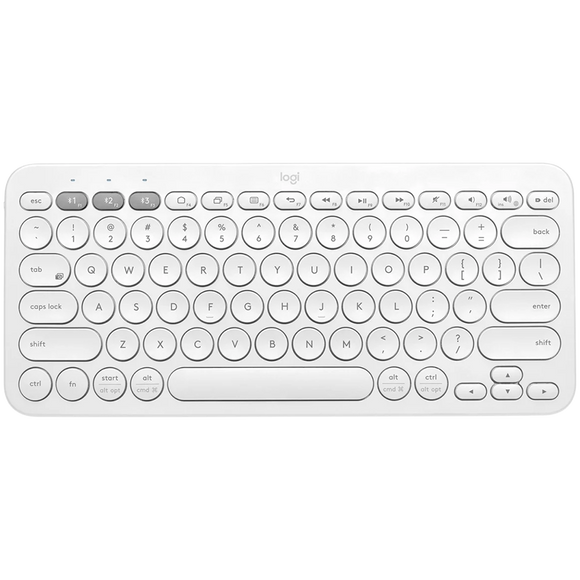 LOGITECH K380S Bluetooth Keyboard - TONAL WHITE - US INT'L