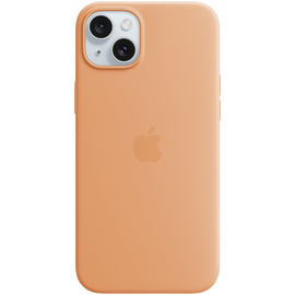 Etui silikonowe z MagSafe do iPhonea 15 Plus - pomarańczowy sorbet - 0