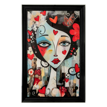 Tableau cadre en bois LOVE ATTITUDE