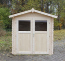 Abri de jardin LUCIOLE en bois épicéa 216x216 cm H. 234 cm