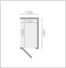 Abri de jardin CLONER en bois épicéa 200x120 cm H. 224 cm