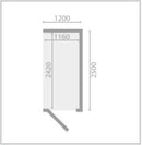 Abri de jardin CLONER en bois épicéa 250x120 cm H. 224 cm