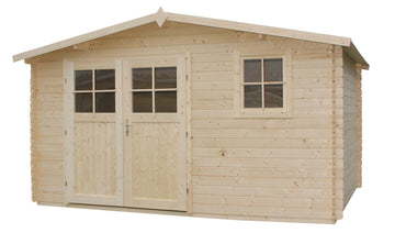 Maison de jardin NARCISSE en bois épicéa 440x340 cm H. 234 cm