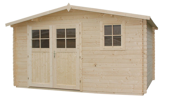 Maison de jardin NARCISSE en bois épicéa 440x340 cm H. 234 cm