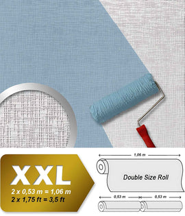 Papier peint non-tissé EDEM 80350BR60 blanc à peindre texturé décorative 1 rouleau 26,50 m2