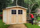 Maison de jardin PYRETHRE en bois épicéa 266x266 cm H. 235 cm-2