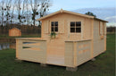 Maison de jardin JACINTHE en bois épicéa 340x340 cm H. 234 cm-7
