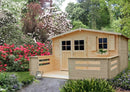 Maison de jardin NARCISSE en bois épicéa 440x340 cm H. 234 cm-4
