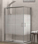 Parois de douche sérigraphiées NEW FLORA 100 H. 180 cm