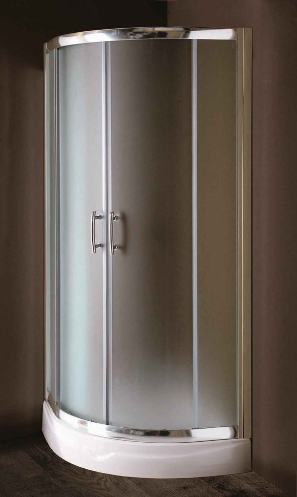 Parois de douche ¼ de cercle FLORA 200 SATIN H. 190 cm