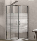 Cabine de douche sérigraphiée 1/4 de cercle NEW FLORA 200 80x80 x180 cm