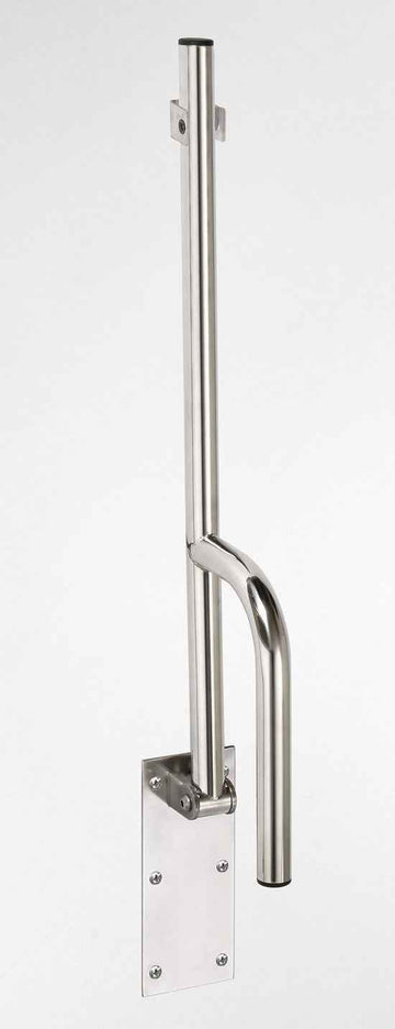 Barre d'appui HELP en acier brossé 76x25x10cm