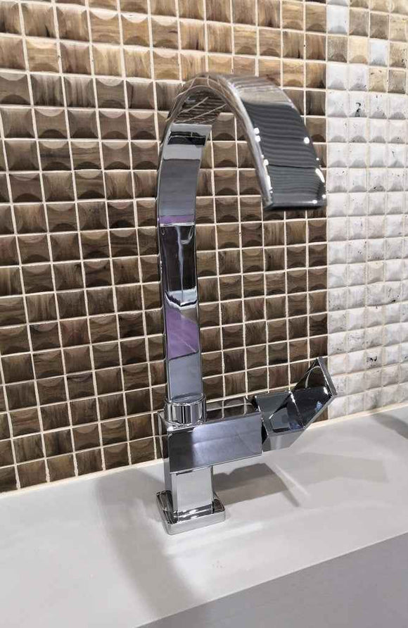 Mitigeur évier pivotant LOIRA 35,5 cm laiton chromé