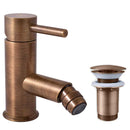 Mitigeur bidet SEINA avec bonde laiton bronze