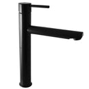 Mitigeur lavabo haut SEINA 30,6 cm en laiton noir